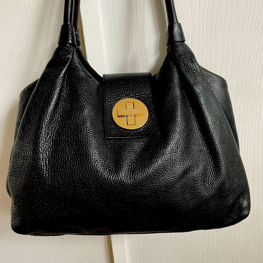 Kate Spade Vintage Leather Twist Lock Tote Shoulder Bag - Picture 2 of 10